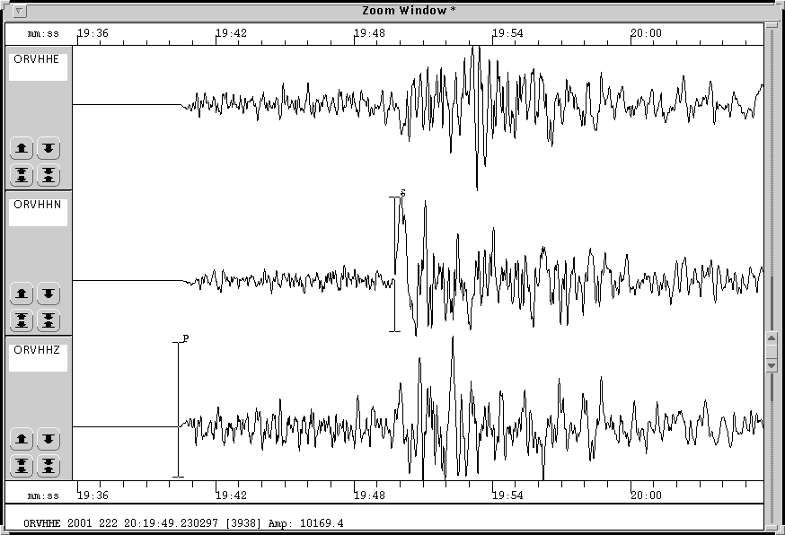 3 component recording from orv