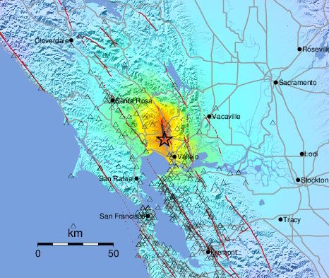 Napa Shakemap